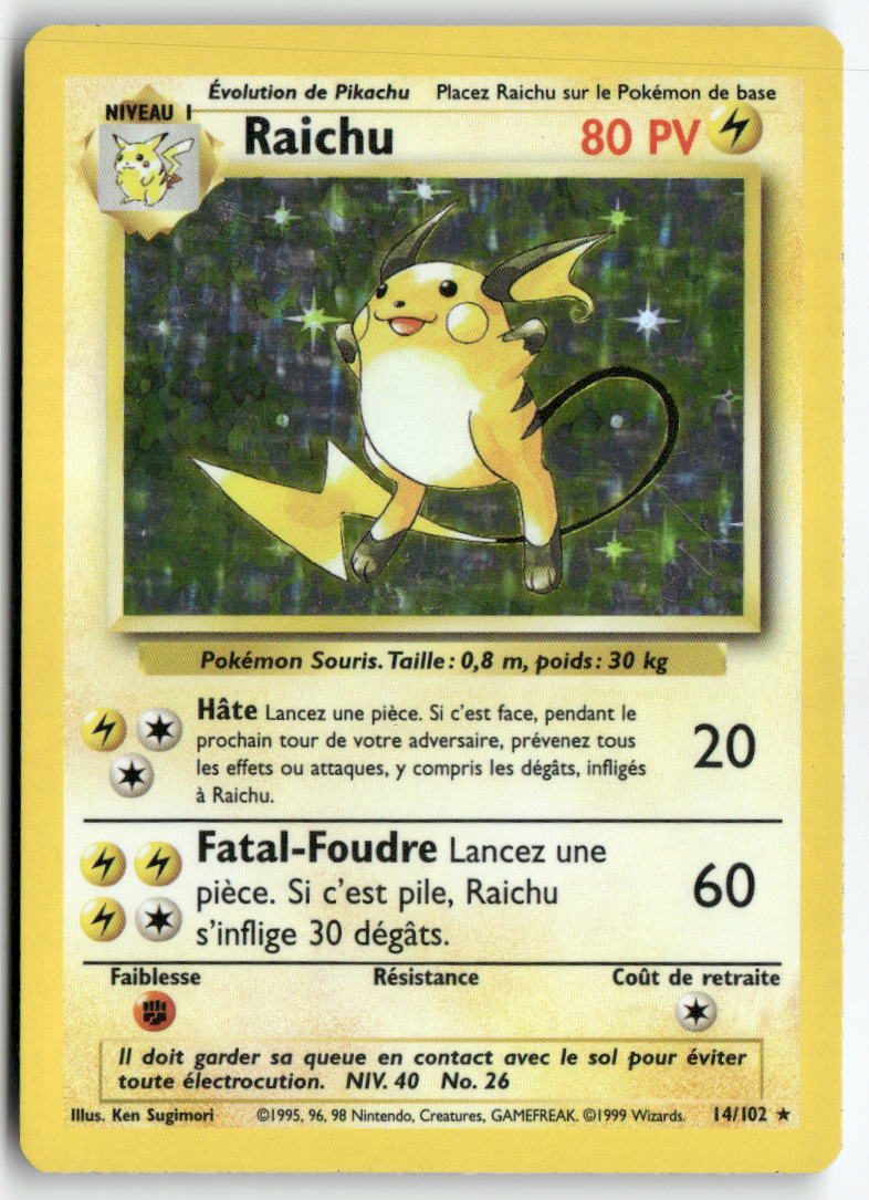 1999 Base Set - Raichu Holo