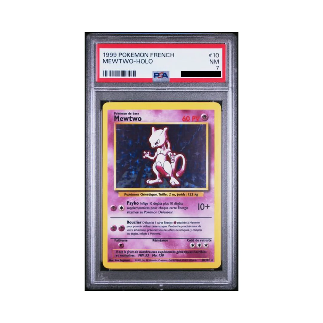 1999 Set de Base - Mewtwo Holo - PSA 7