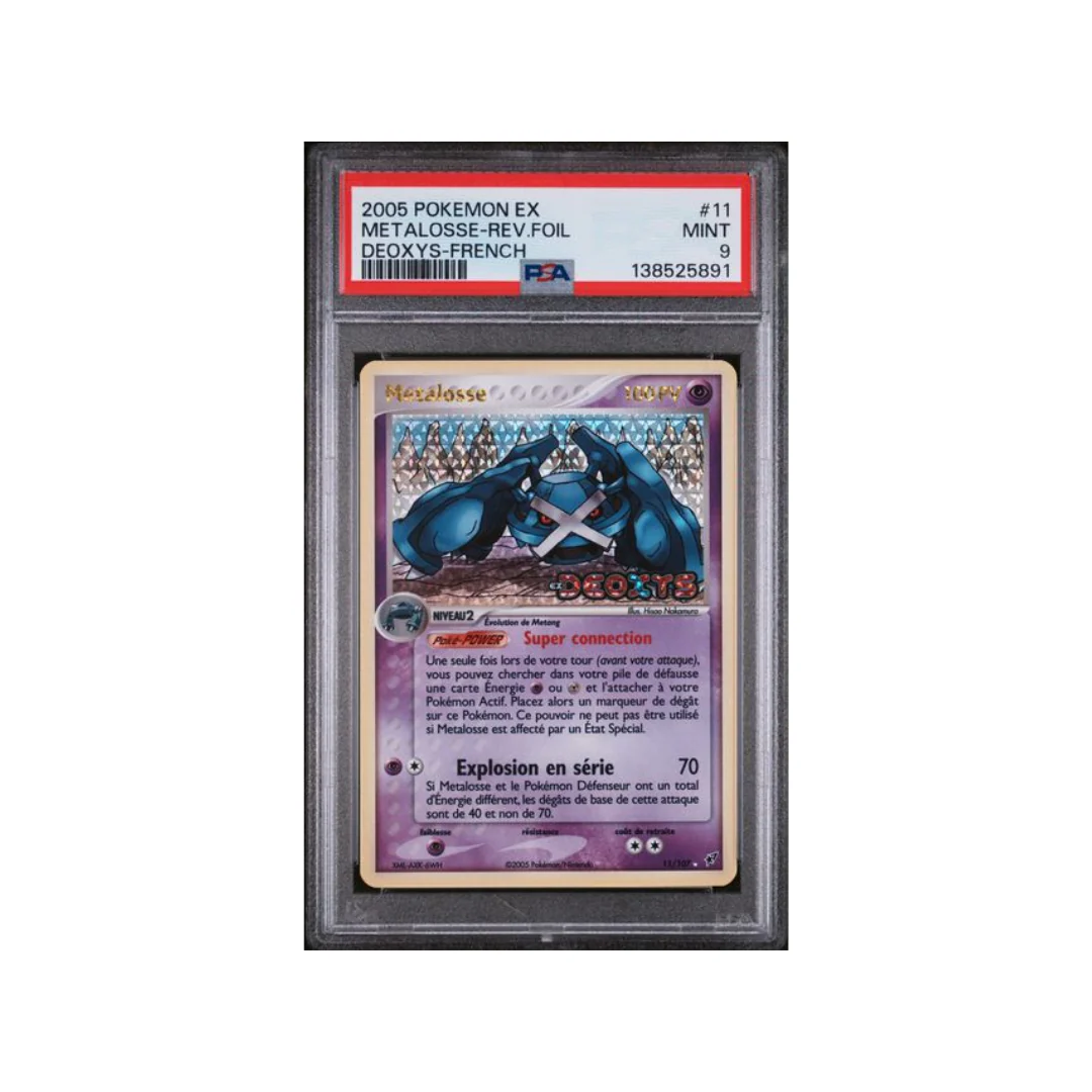 2005 EX Deoxys - Metalosse Rev. Foil - PSA 9