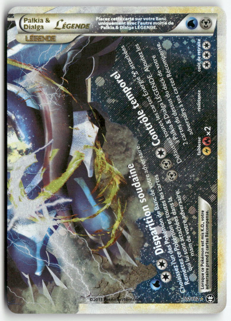 2010 HeartGold Triomphe : Palkia & Dialga Légende Down