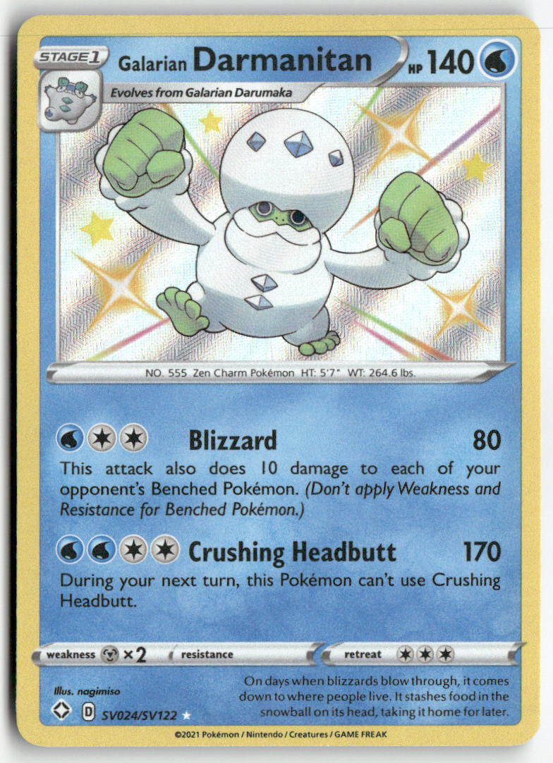 2021 Shining Fates - Galarian Darmanitan
